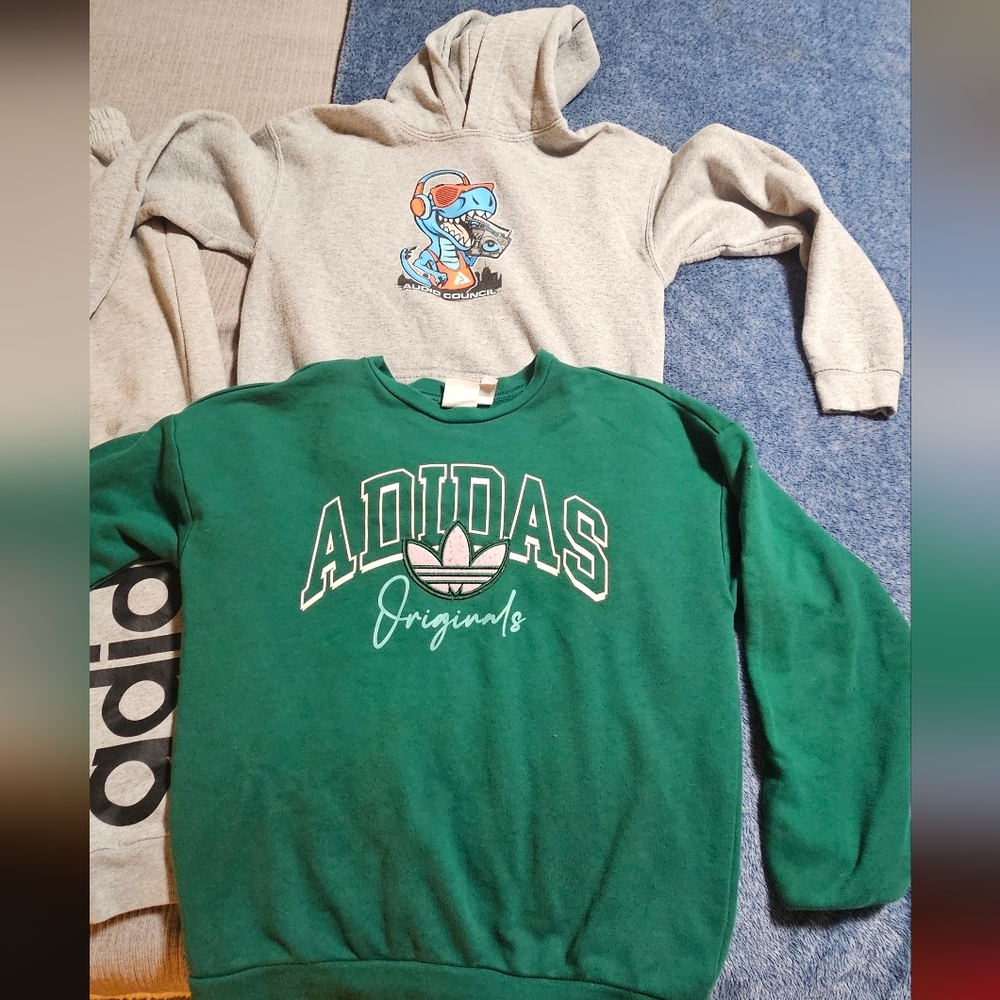 Adidas Originals Kids Green Sweatshirt